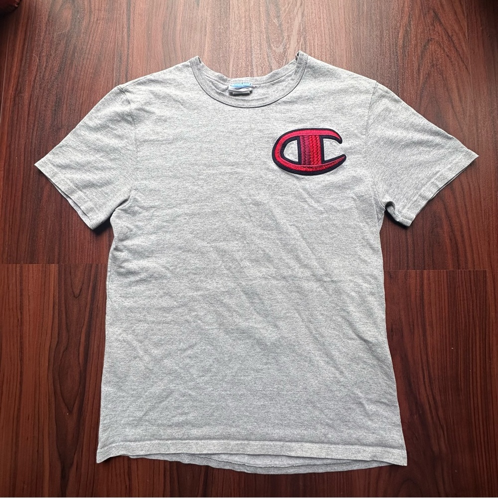 Vtg Embroidered Champion Shirt Size Adult Medium
